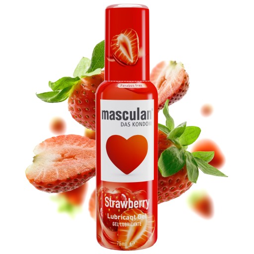 Masculan Intímny lubrikačný gél s príchuťou jahody 75 ml