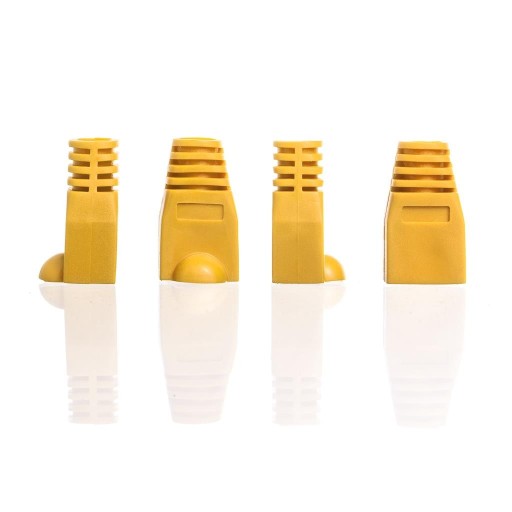 Kryt zástrčky Netrack RJ45 8p žltý (100 ks)