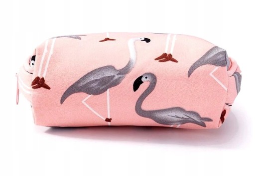 Usporiadajte súpravu transparentných tašiek na líčenie Flamingos