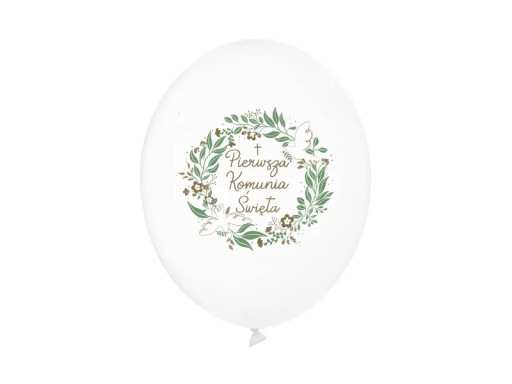 Balóniky 6 ks 30 cm Prvé sväté prijímanie Pastelovo biele White Party Deco