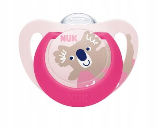 NUK SILIKÓNOVÉ SOATKY ANATOMICAL STAR NIGHT 18-36M 2KS + PUZDRO