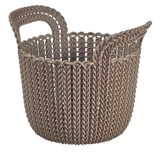 CURVER košík okrúhly Knit XS hnedo-sivý 3l