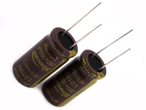 KONDENZÁTOR 100uF / 250V 16x31 L.LIFE 105* SINECON