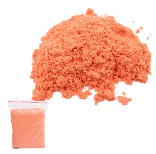 KINETICKÝ PIESOK 1 KG ORANŽOVÝ PIESOK PIESOK SUPER PLAST