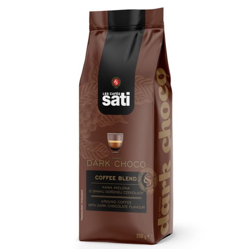 Čokoláda Sati Dark Choco 250g mletá káva