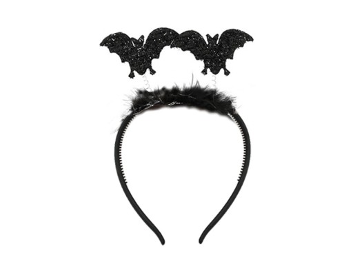 LESKLÝ HALLOWEEN BAT BAND, ČIERNA