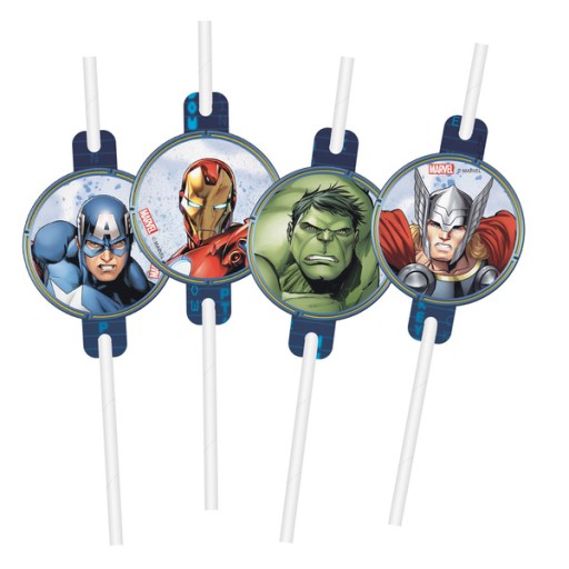 AVENGERS SLAMKY S NARODENINOVÝM MEDAILÓNOM 4 KS.