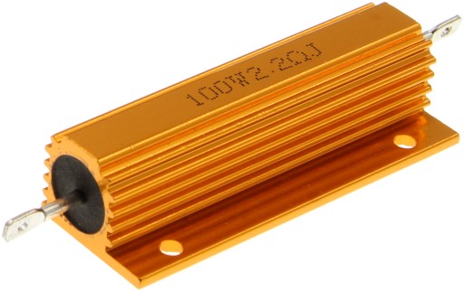 Drôtový výkonový rezistor s chladičom 100W 2,2 ohm