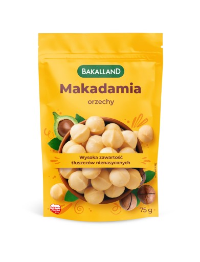 BAKALLAND Makadamové orechy, 75g
