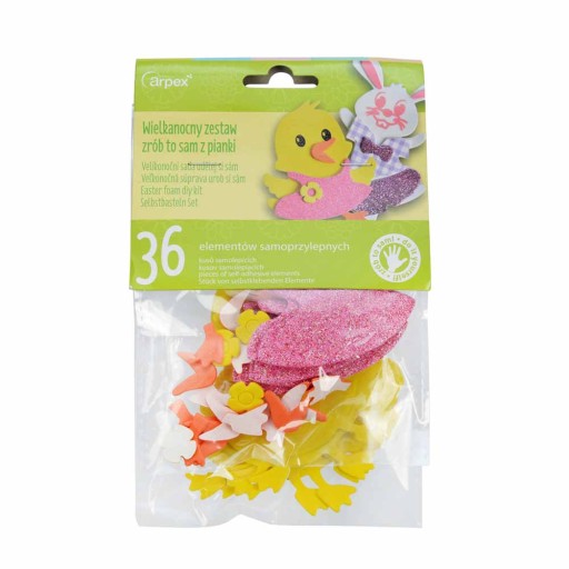 SADA PENOVÝCH VEĽKONOČNÝCH FÓRKOV SET DIY ZAJAC 6 ks