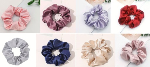 Scrunchies gumička do vlasov, lesklý satén