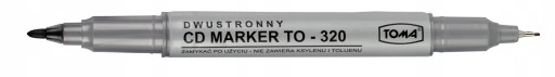Obojstranný CD MARKER TOMA TO-320 čierny