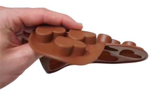SILIKÓNOVÁ FORMA SRDCE PRRALINES ČOKOLÁDOVÉ ŽELÉ
