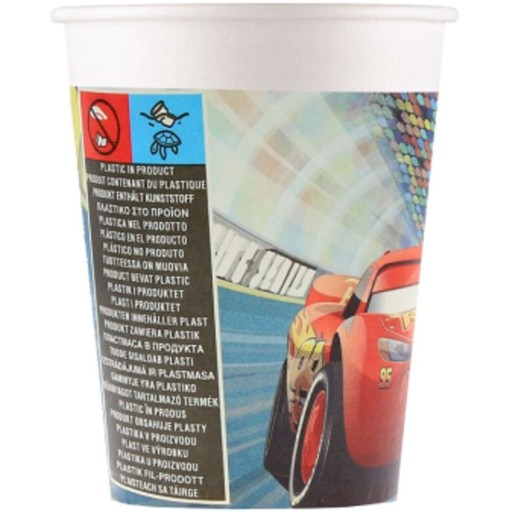 HRNČEKY cik-cak MCQUEEN autá CARS 3 200 ml 8 ks