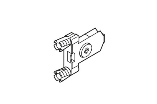 BLUM ZSF.39A2 symetrická predná montáž. VLOŽIŤ