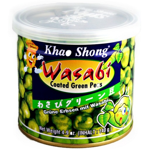 Pražený zelený hrášok s wasabi 140g - Khao Shong