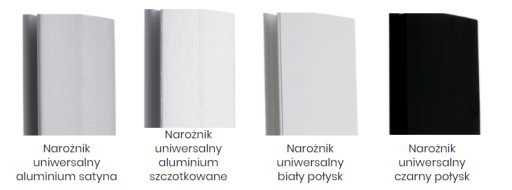 Vnútorný/vonkajší roh sokla, 4 farby