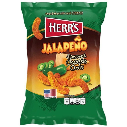 Jalapeno Curls kukuričné chrumky 113g Herr's