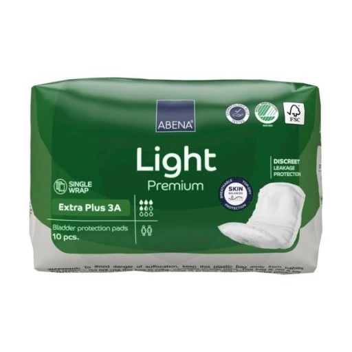 UROLOGICKÉ VLOŽKY absorbujúce inkontinenciu moču ABENA light EXTRA PLUS 10 ks