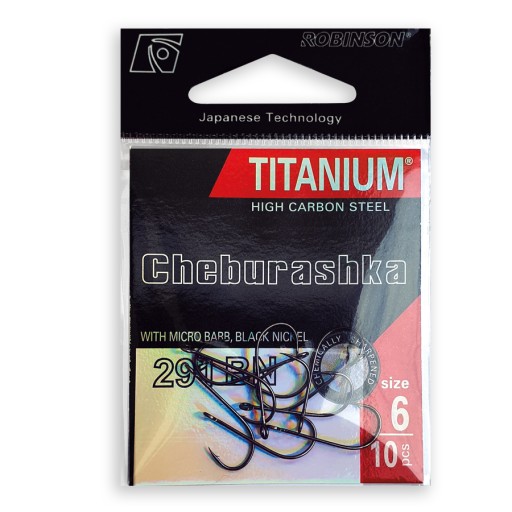 Robinson Titanium Cheburashka hák č.6 291BN 10 ks 02-P-291BN-06