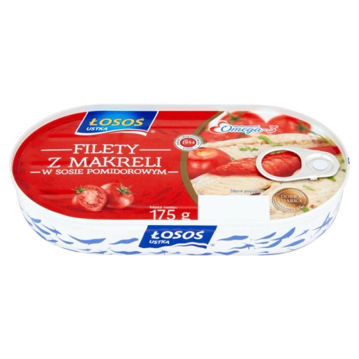 Filety z makrely v paradajkovej omáčke Losos Ustka 0,175 kg