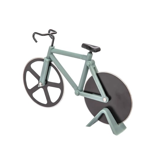 Vrúbkovaný krájač na pizzu v tvare bicykla s nepriľnavým povrchom Altom Design