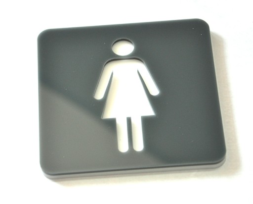 Plaketa, nápis, WC, WC, Piktogram