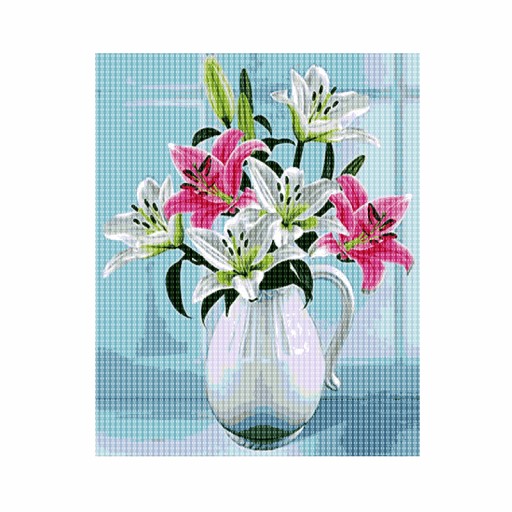 Diamantové vyšívanie Diamantové kvety 30x40cm DPX-03250