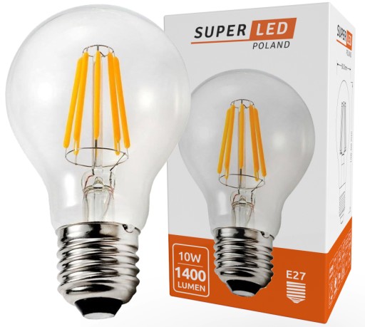 E27 LED žiarovka Filament 10W 1400lm Edison Dekoratívna loft neutrálna biela