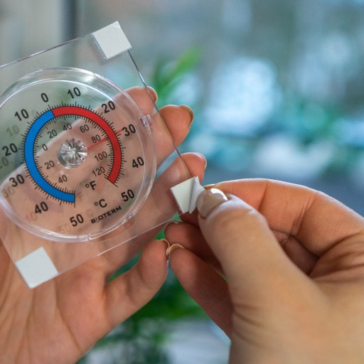 Univerzálny transparentný samolepiaci teplomer (-50°C až +50°C)