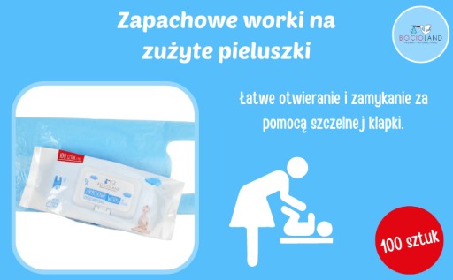 Bocioland sáčky na použité plienky 100 ks