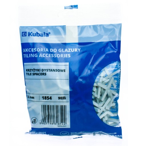 Dištančné krížiky NA DLAŽBU 3,0mm 90ks KUBALA