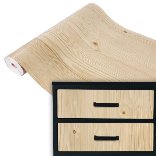 Samolepiaca nábytková dyha PVC fólia Dekoračný vzor Borovicové drevo 45cm