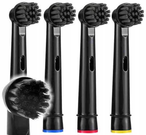 4x NÁHRADNÉ HLAVICE NA PRESNÉ ZUBNÉ KEFKY ORAL-B BLACK