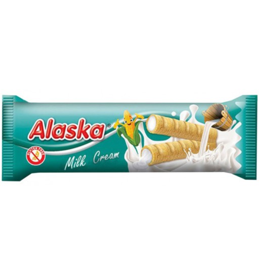 Aljašský set MIX príchutí Kukuričné rolky plnené smotanou 4x