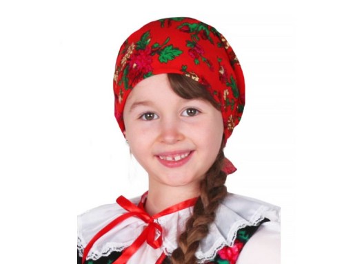 SLOVANSKÁ KRAKOVSKÁ ĽUDOVÁ ŠATKA S KVETMI