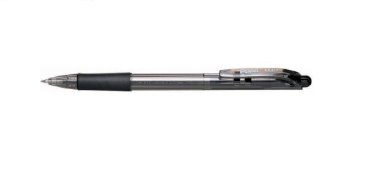 PENTEL BK417 výsuvné guľôčkové pero 10 KS, ČIERNA
