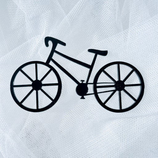 Poklop na tortu na bicykel Dekor 9cm Čierne plexisklo