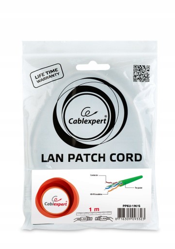 PATCHCORD LAN ETHERNET RJ45 CAT6 UTP 5M SIEŤOVÝ KÁBEL