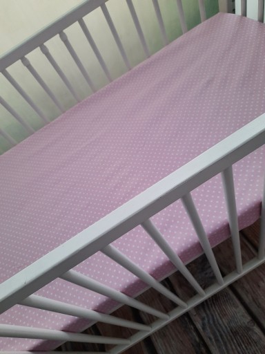 PREStieradlo kolíska 90x40 bodky na ružovej