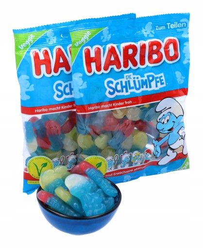 HARIBO Schlumpfe Smurfs Ovocná želé fazuľa 175g DE