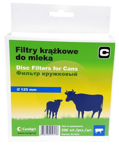 MLIEČNE FILTRE PRIEMER DISKU 125 200 KS