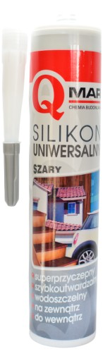 Qmar silikón UNIVERSAL GREY 300ml