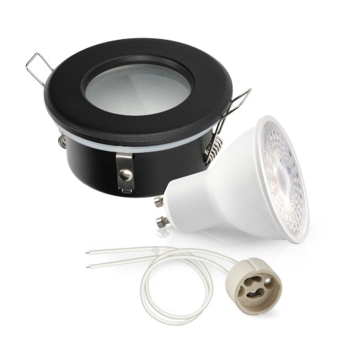 Hermetická halogénová súprava svietidiel LUMO11 + LED GU10 5W PREMIUM studená biela