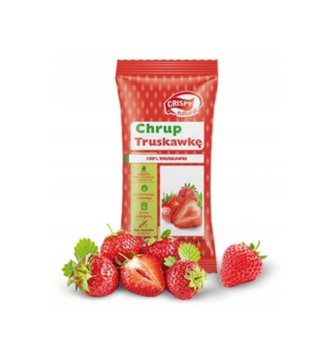 Chrumkavé prírodné sušené jahodové lupienky 10 g
