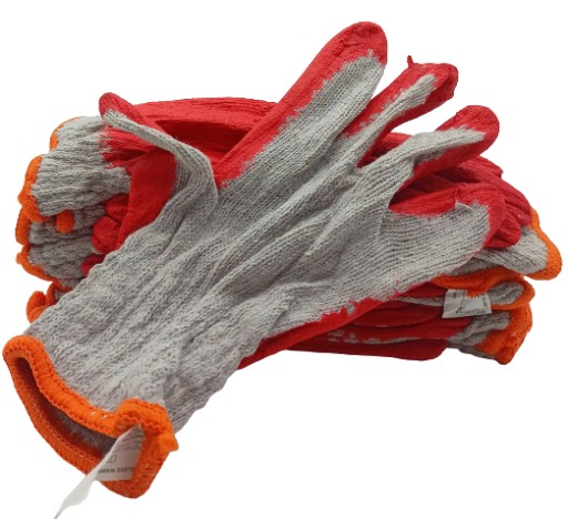 Ochranné rukavice, 10 párov, červené - M-Glove
