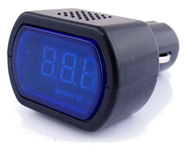 TESTER BATÉRIÍ VOLTMETER 12V 24V LCD I6S37