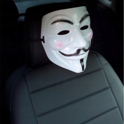ANONYMNÁ MASKA V FOR VENDETTA STOP ACTA ANONYMNÝ BIELY ANONYMNÝ PROTEST