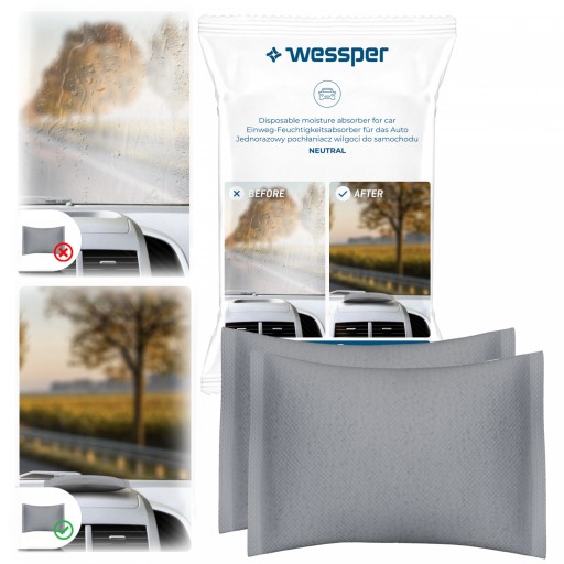 2x JEDNORÁZOVÝ VZDUCH VLHKOSTI DO AUTO 250G