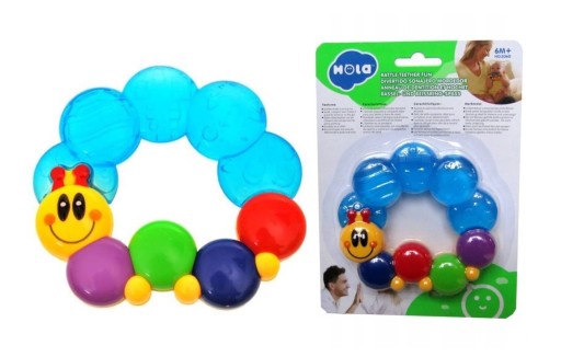 Hrkálka na hryzátko HOLA baby Caterpillar